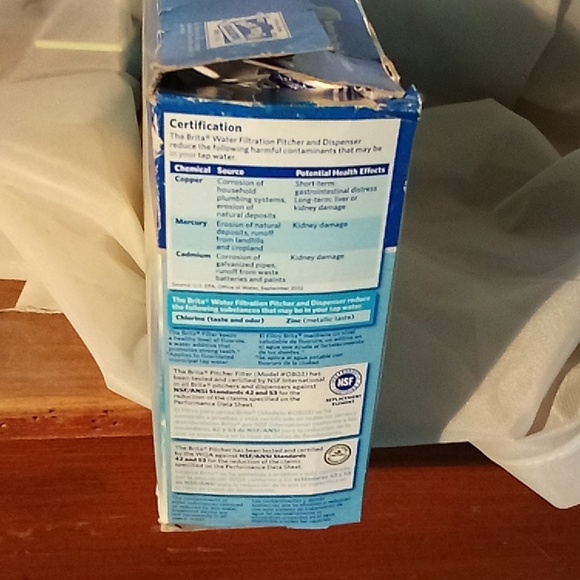 5 Brita Pitcher Replacement Water Filters Model OB03 (5 Filters/ 1 Pack - Picture 8 of 10